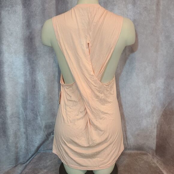 Laundry Pink Twist Back Tank Top Size Large - Picture 3 of 4